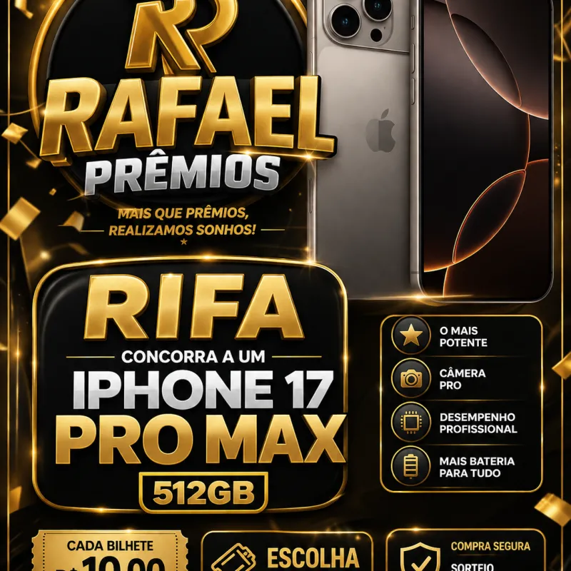 Imagem da campanha Rafael prêmios