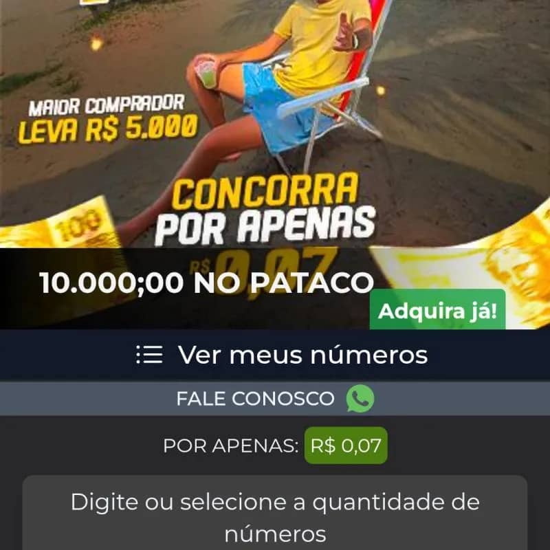 Imagem da campanha Concorra a 5 mil reais