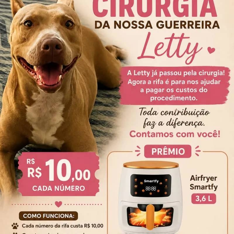 Imagem da campanha Participe e ajude nossa guerreira