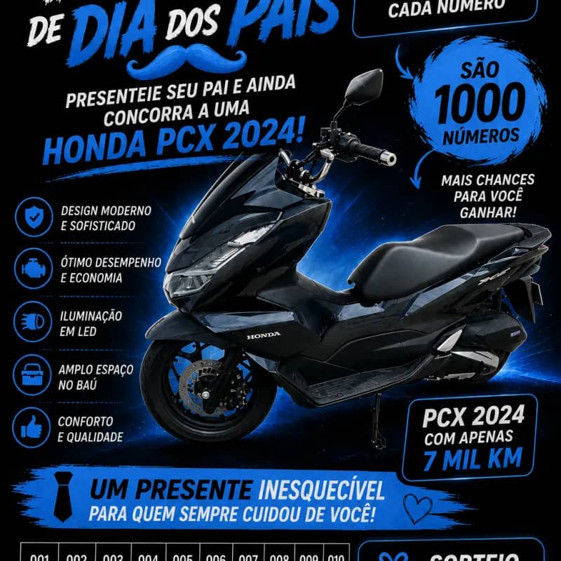 Imagem da campanha RIFA DA PCX 2024