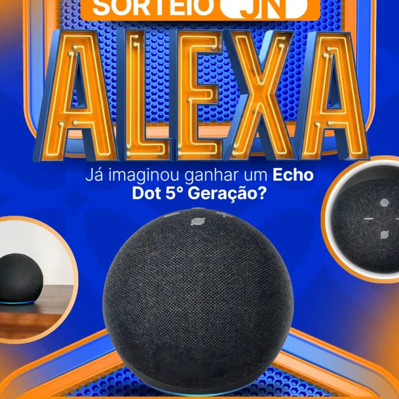 Imagem da campanha Alexa - Echo Dot 5° Geração