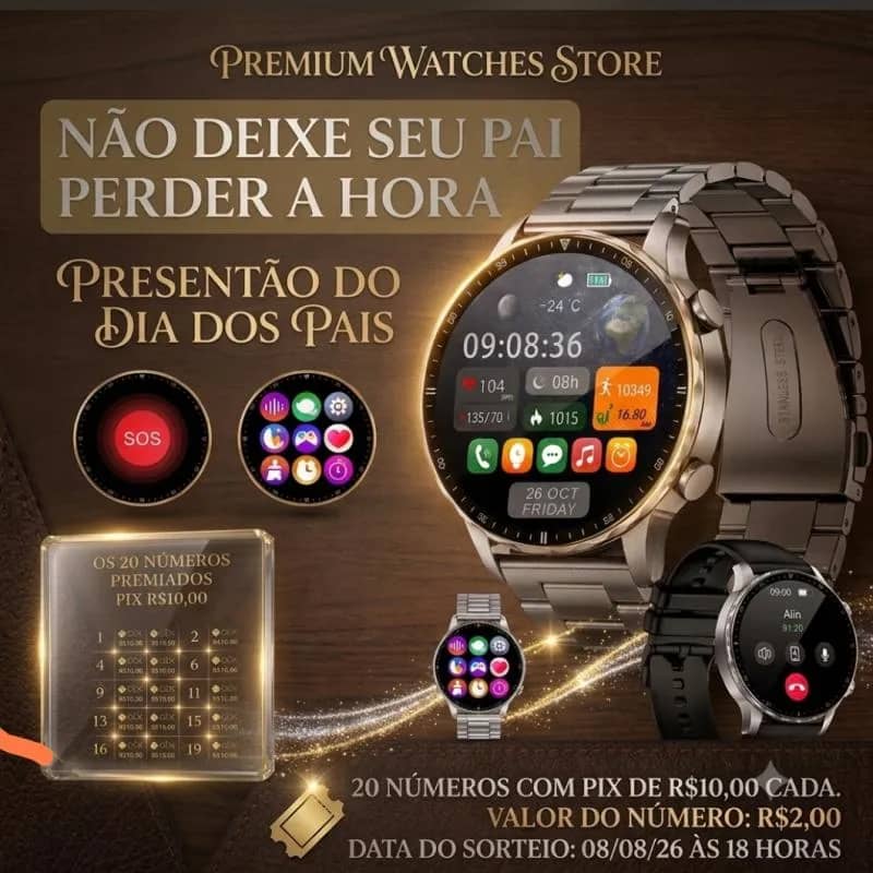 Imagem da campanha NÃO DEIXE SEU PAI PERDER A HORA !!!!!