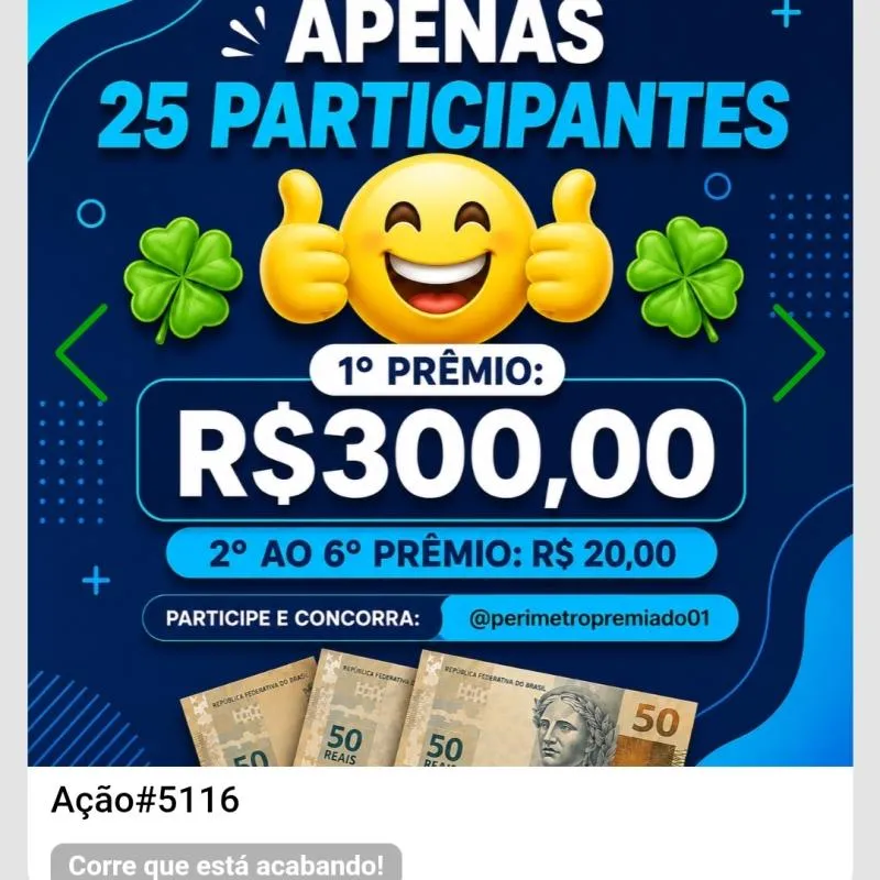 Imagem da campanha ĶS PREMIACOES