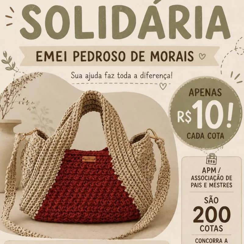 Imagem da campanha Rifa Solidária - EMEI Pedroso de Morais
