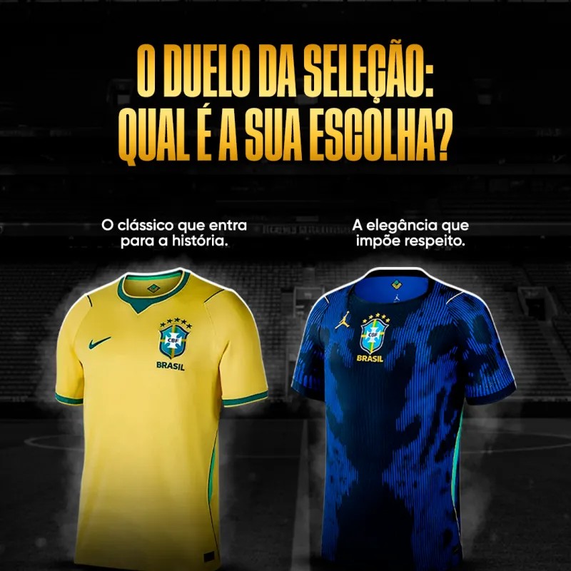 Imagem da campanha 10 CAMISAS SELEÇÃO BRASILEIRA