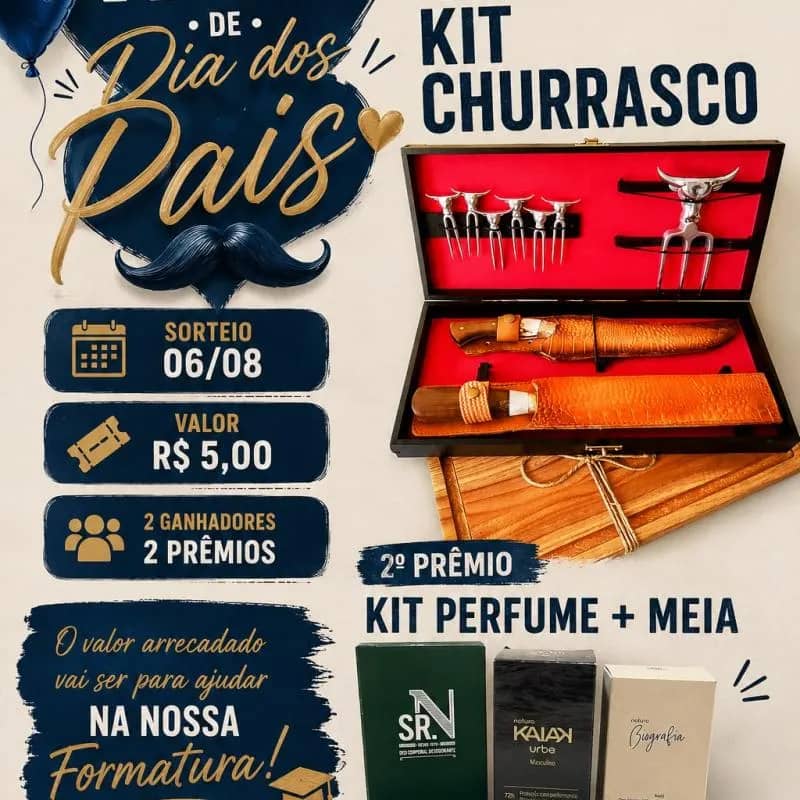 Imagem da campanha Rifa de dia dos pais para formatura terceirão