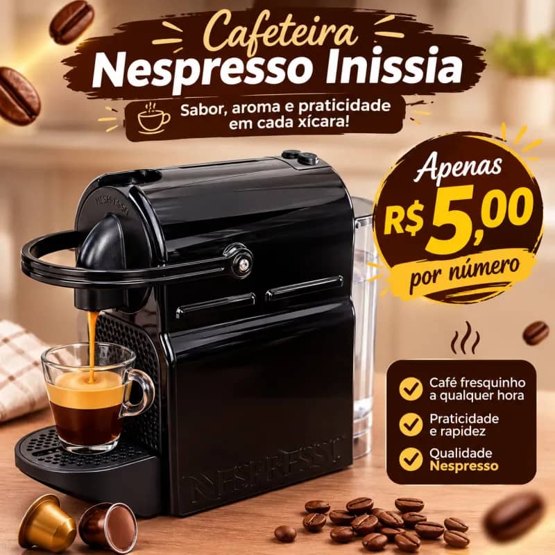 Imagem da campanha Cafeteira Inissia