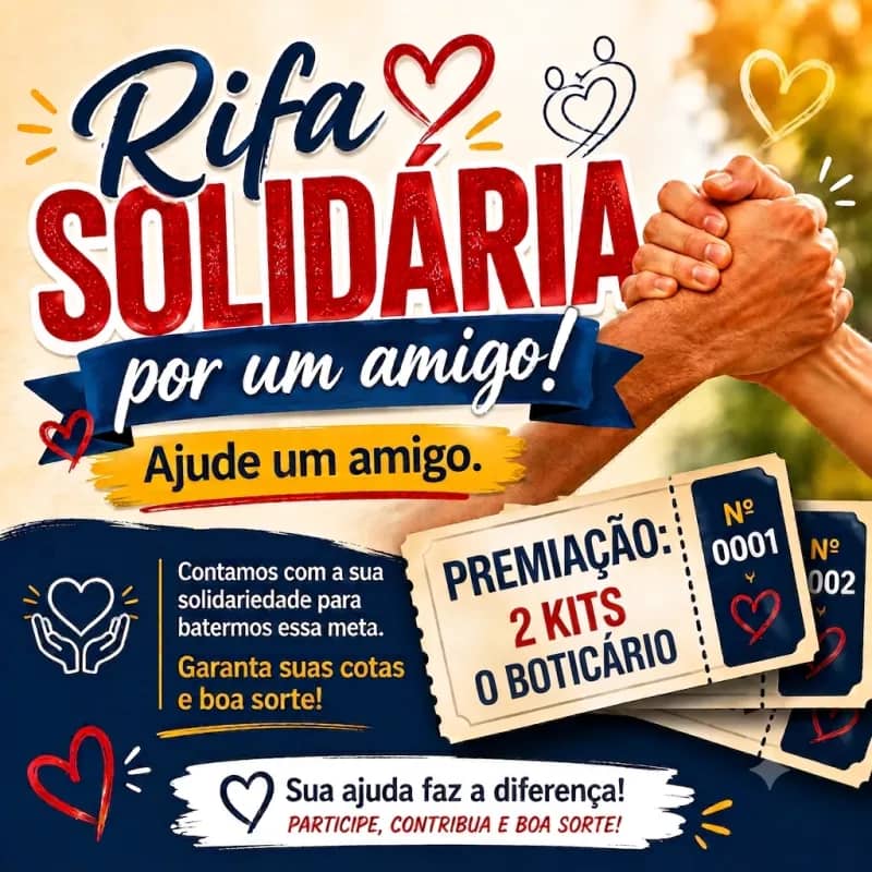 Imagem da campanha Ação Solidária por um Amigo