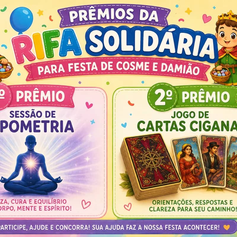 Imagem da campanha CAMPANHA BENIFICENTE FESTA DE COSME E DAMIÃO