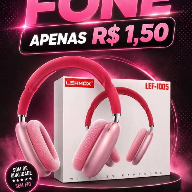 Imagem da campanha FONE LEHMOX R$ 1,50