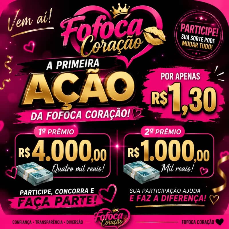 Imagem da campanha Rifa do fofoca coração