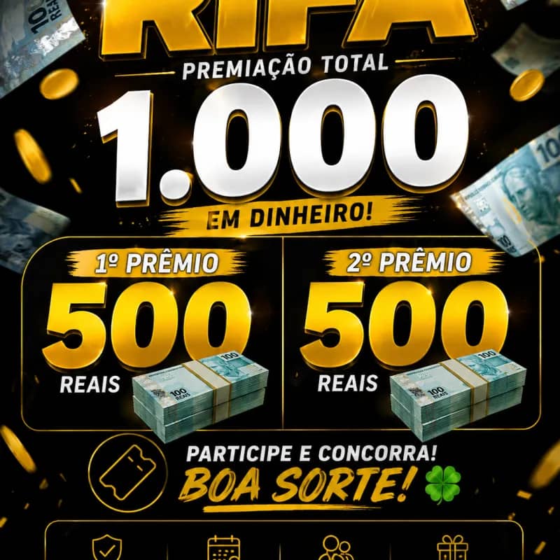 Imagem da campanha RIFA ACAO BENEFÍCIENTE