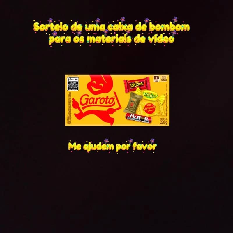Imagem da campanha Rifa de uma caixa de bombom