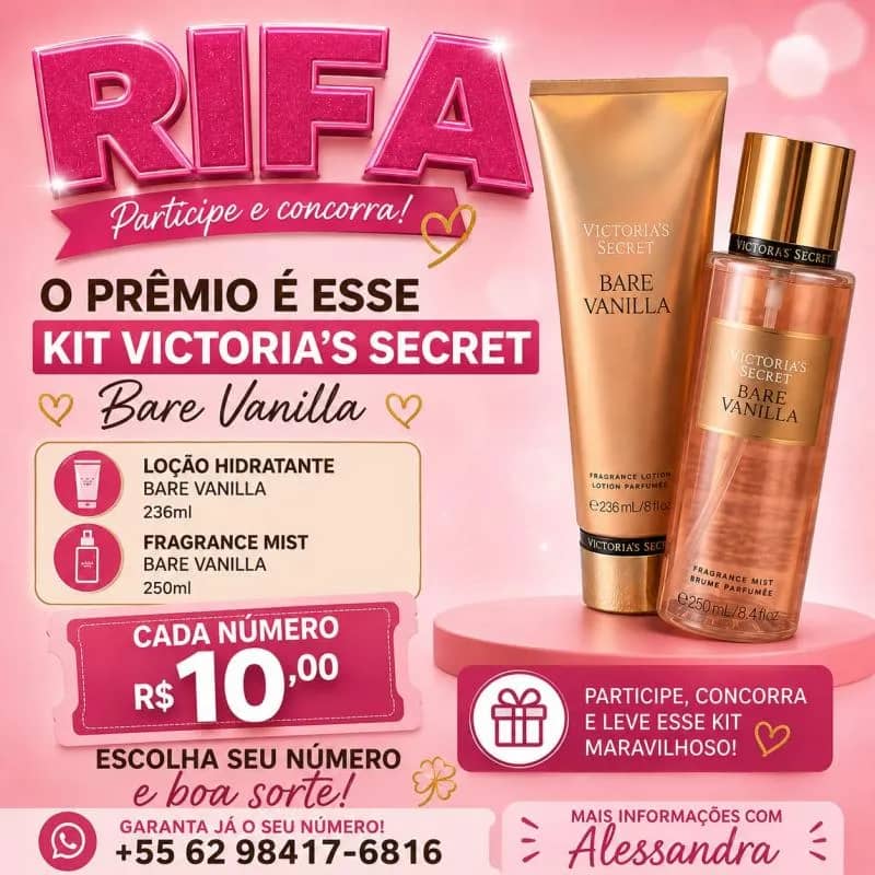 Imagem da campanha Sua Chance de Ganhar o Kit Victoria's Secret dos Sonhos!
