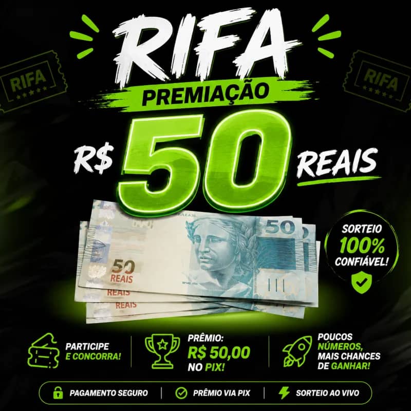 Imagem da campanha VALENDO 50 NO PIX