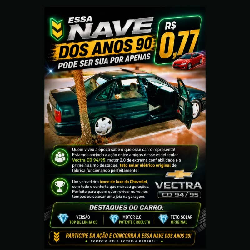 Imagem da campanha Vectra CD 94