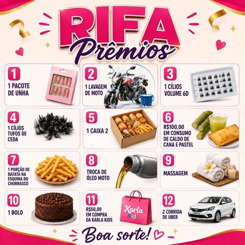Imagem da campanha 🏍️RIFA PRA RODAR DE NOVO ❤️