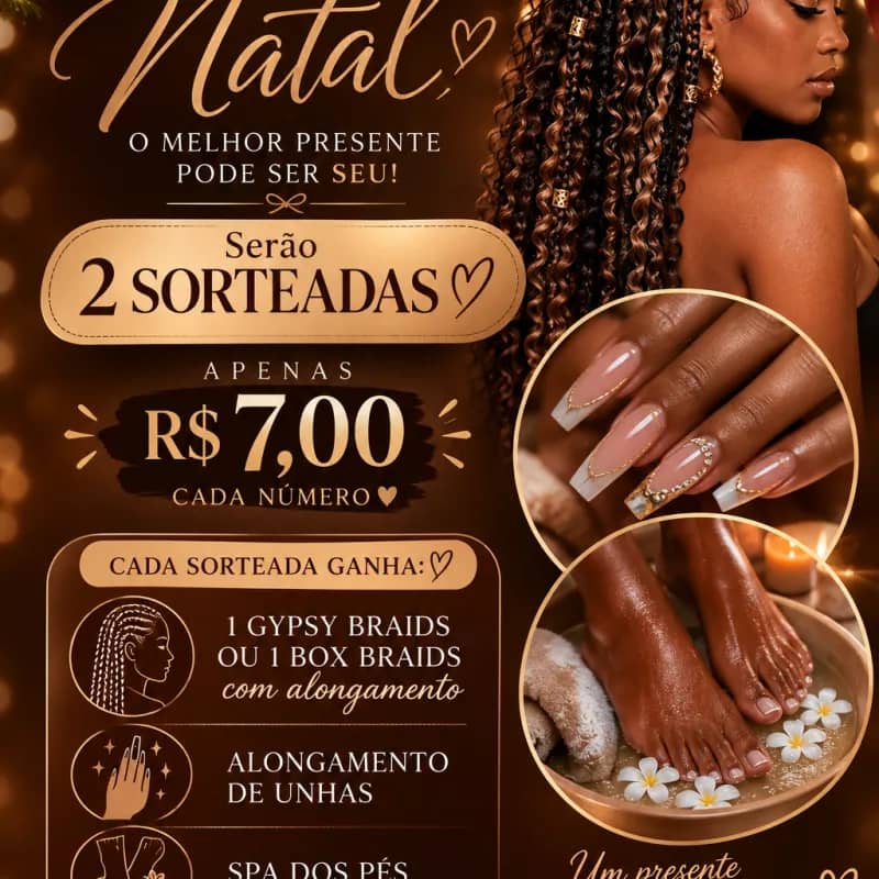 Imagem da campanha 🎄✨ Rifa de Natal — Studio Afro Braids