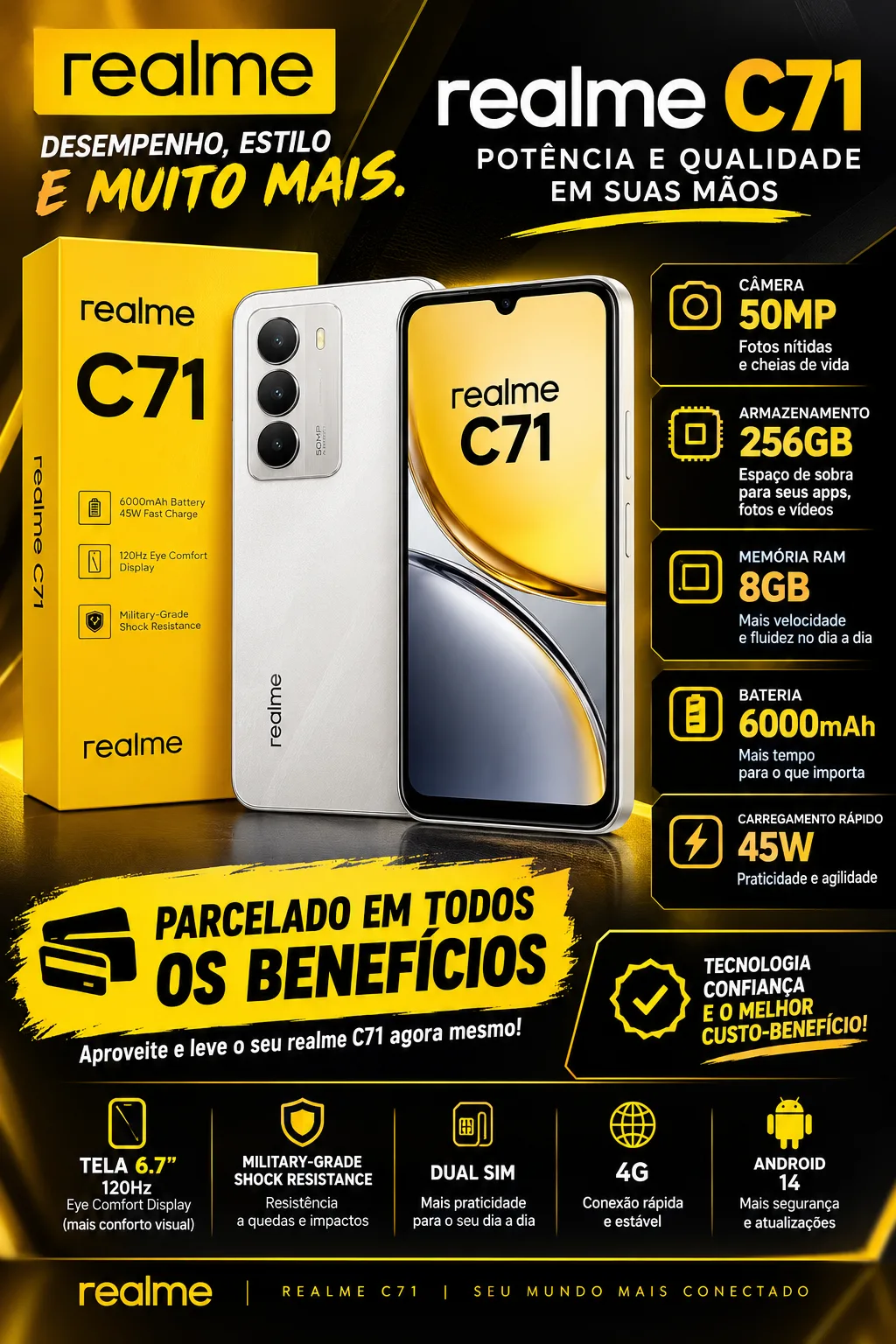 REALME C71 256gb NFC