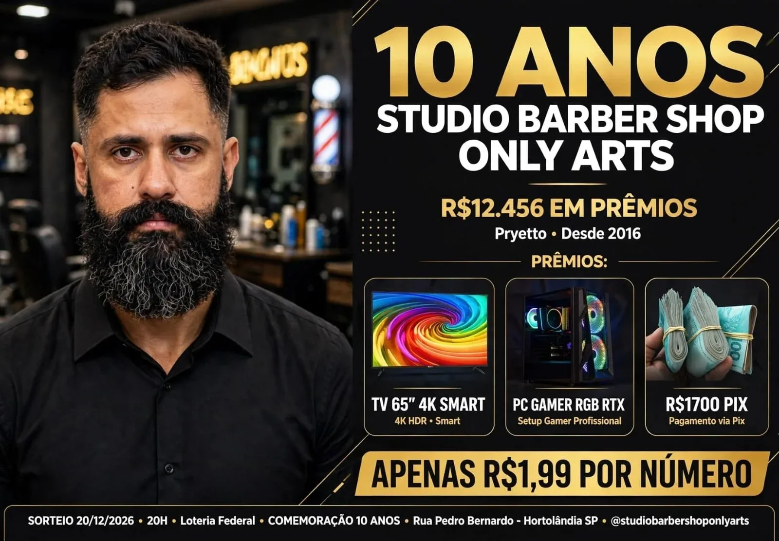 *AÇÃO PREMIADA 10 ANOS/$12.456 EM PRÊMIOS*