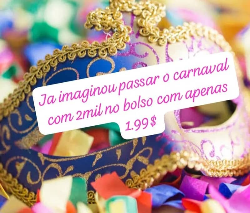 Imagem da campanha Carnaval chegando !!!