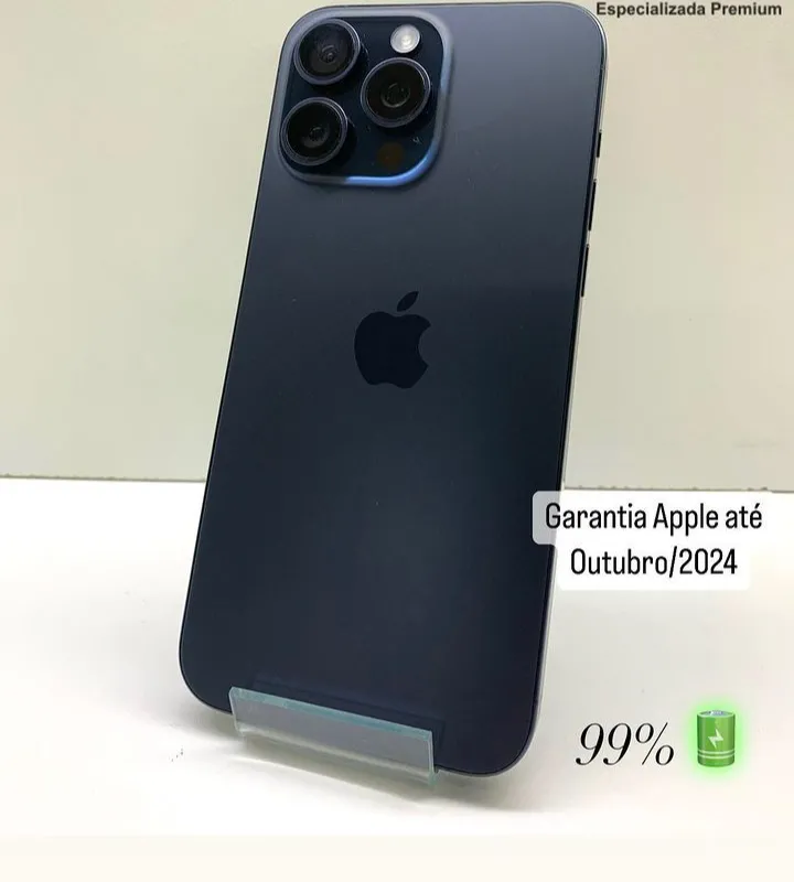 Imagem da campanha iPhone 15 pro Max 256 gb preto