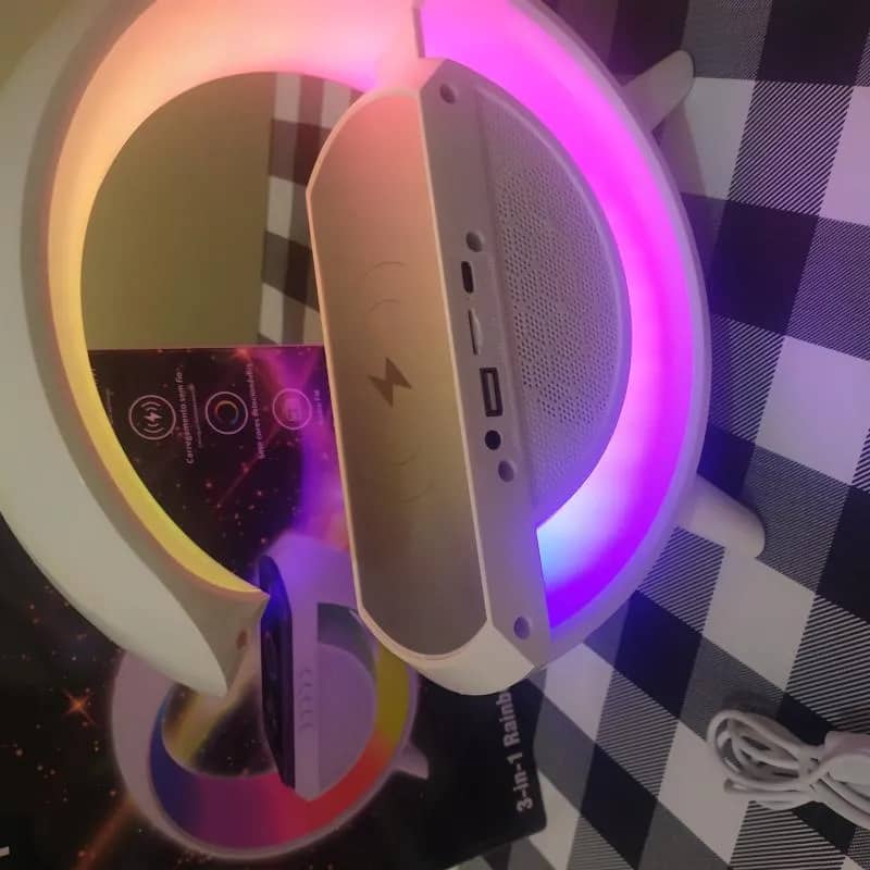 Imagem da campanha Caixa de som, Luminária com Carregamento por indução