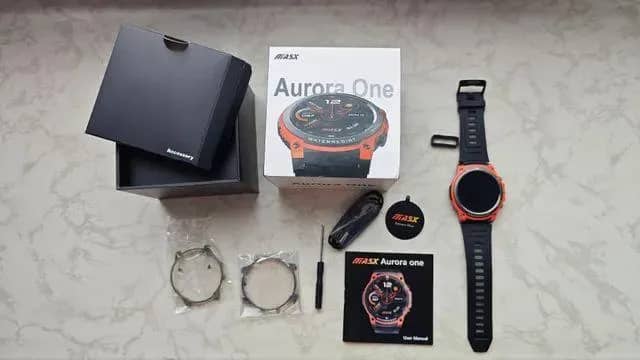 Imagem da campanha Smartwatch Masx Aurora One Tela Amoled IP68 novo lacrado!
