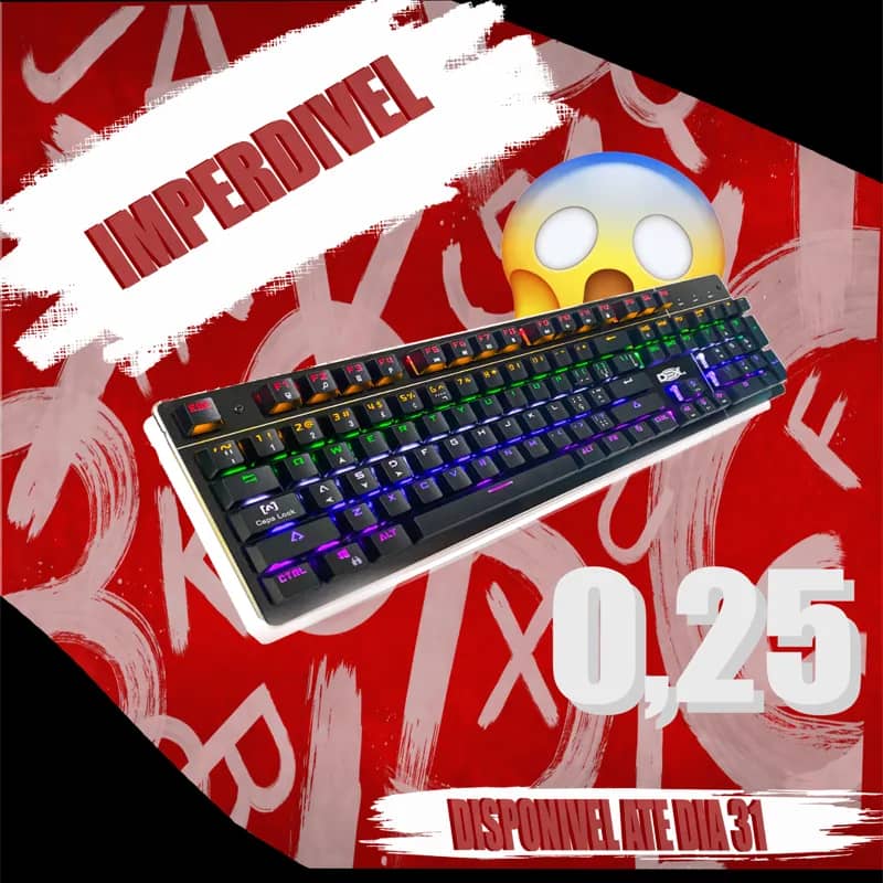 Imagem da campanha RIFA DO TECLADO GAMER 😍😍😍😍😍😍