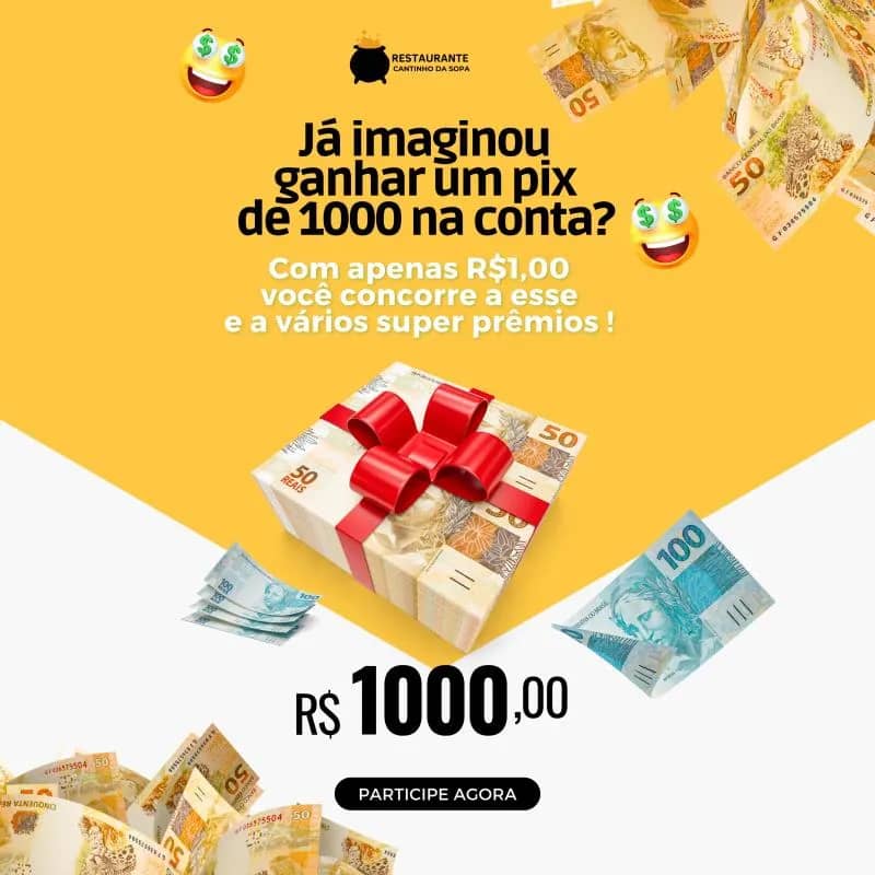 Imagem da campanha RIFA CANTINHO DA SOPA