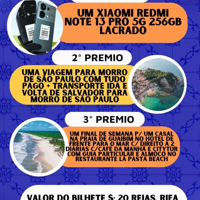 Imagem da campanha Sua sorte te leva ao paraíso