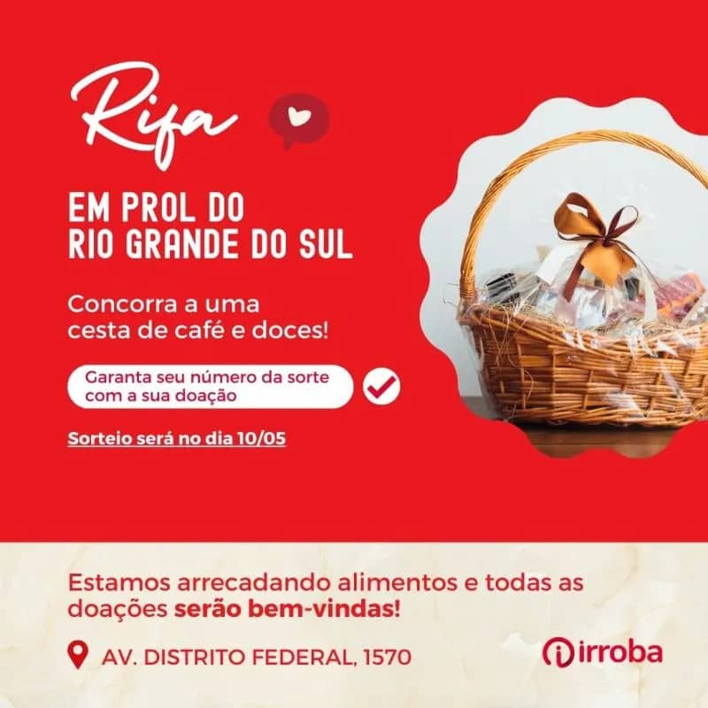 Imagem da campanha Rifa Irroba