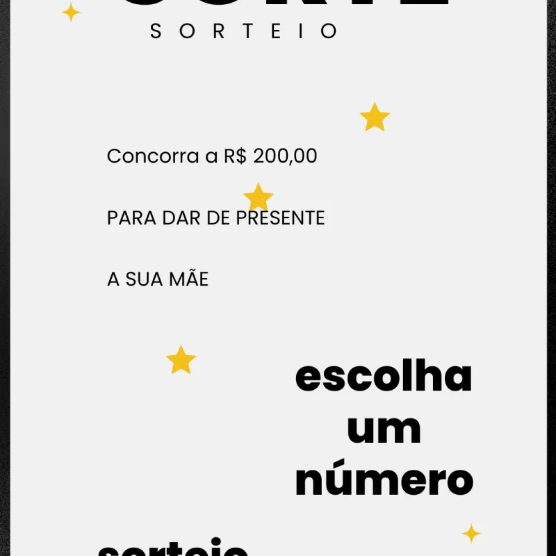 Imagem da campanha Sorteio da sorte