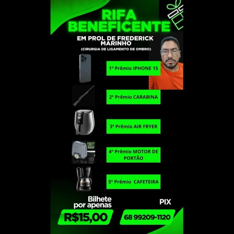 Imagem da campanha Rifa Beneficente