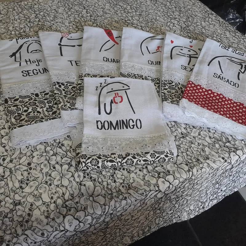 Imagem da campanha Kit semaninha pano de prato do flork