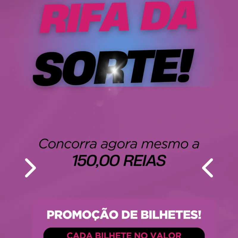 Imagem da campanha Rifa da sorte