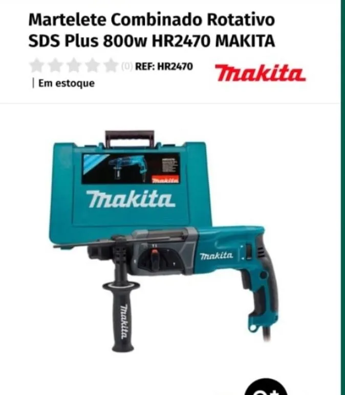 Imagem da campanha Martelete/Furadeira