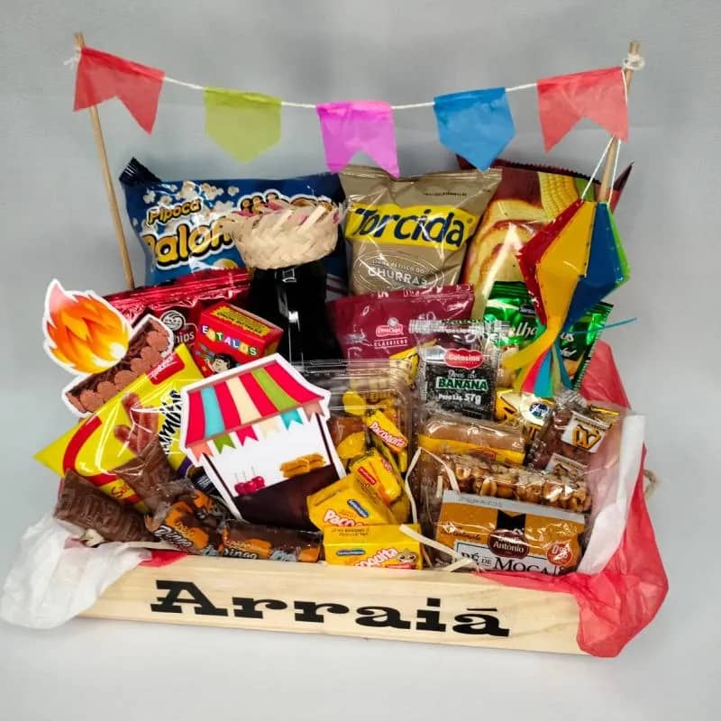 Imagem da campanha Rifa de Cesta temática festa junina