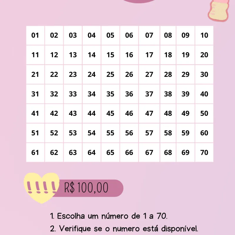 Imagem da campanha Chá Rifa da louise