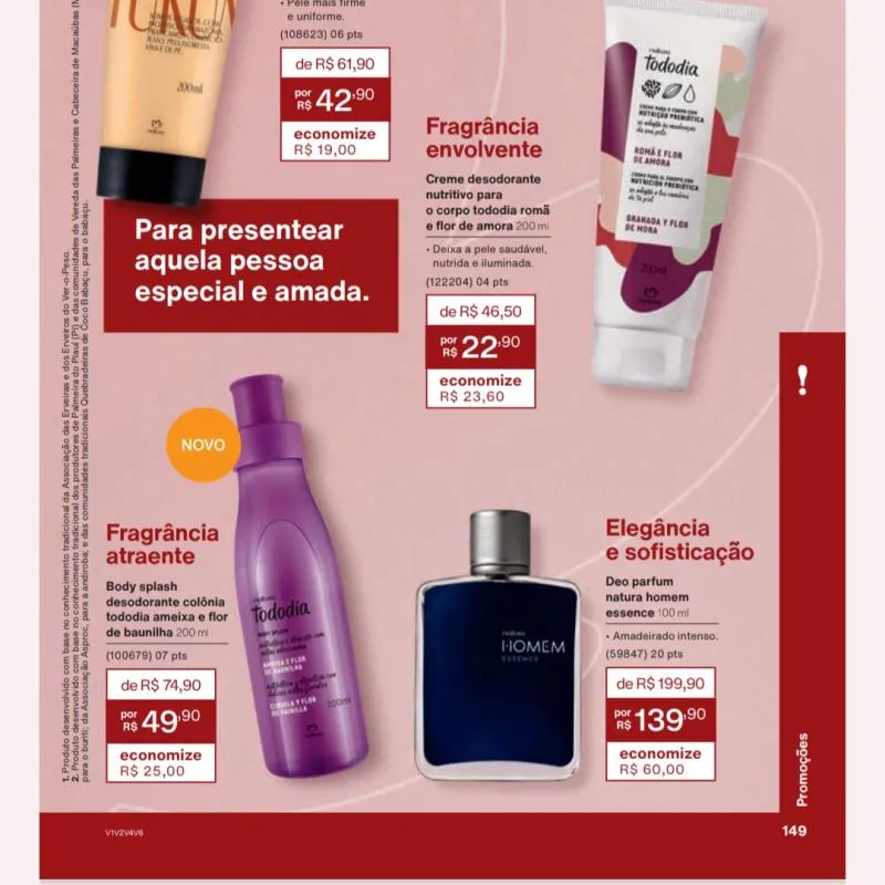 Imagem da campanha Cesta de cuidados Natura