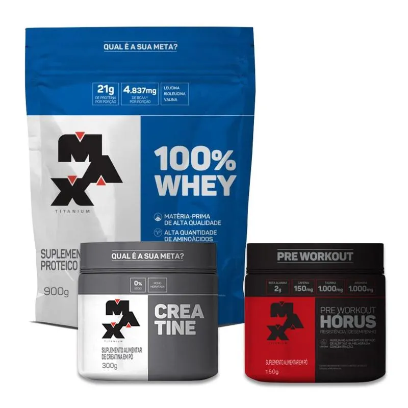 Imagem da campanha Kit Suplementos MAX TITANIUM