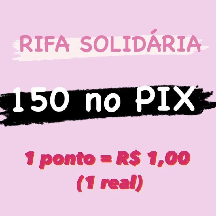 Imagem da campanha Rifa Solidária
