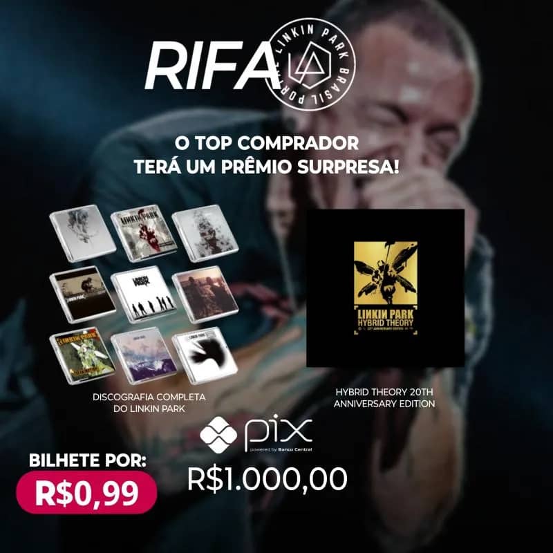 Imagem da campanha RIFA PORTAL LINKIN PARK