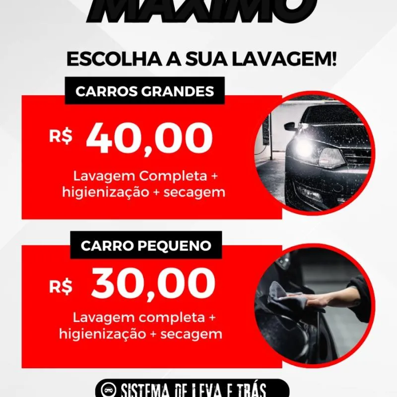 Imagem da campanha Sorteio de uma lavagem super .