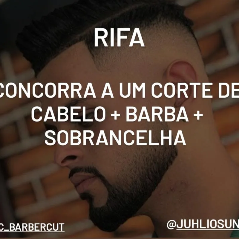 Imagem da campanha Corte + Barba + sobrancelha