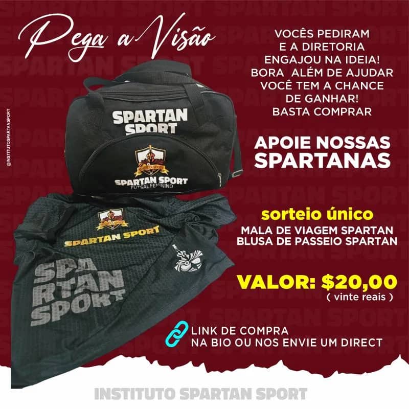 Imagem da campanha Apoie Nossas Spartanas