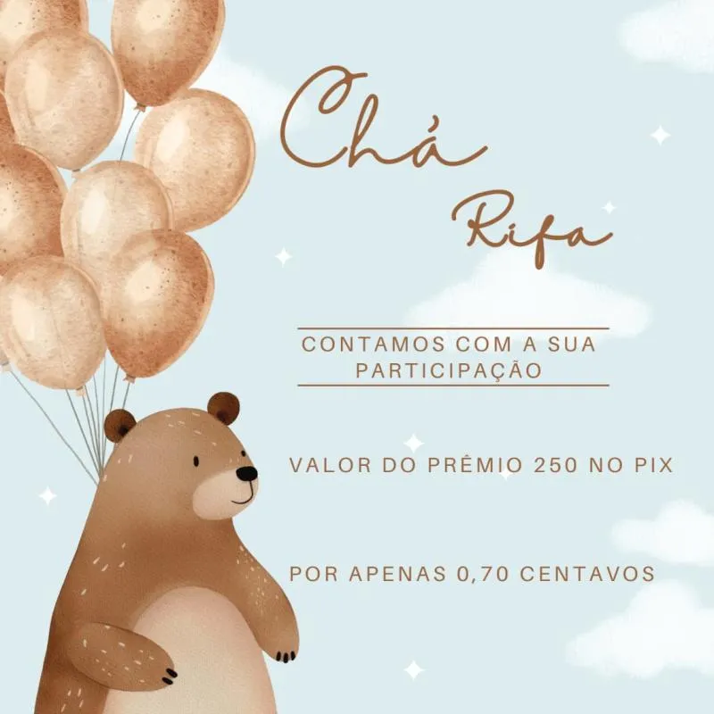 Imagem da campanha Chá Rifas