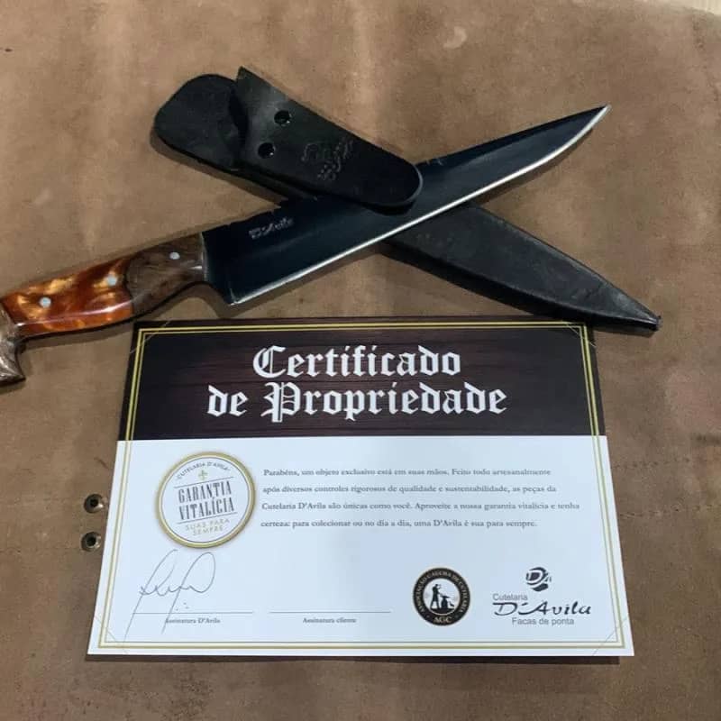 Imagem da campanha FACA FULL TANG 8" AÇO CARBONO 5160