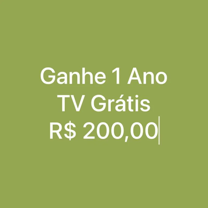 Imagem da campanha Ganhe 1 ANO de TV Grátis