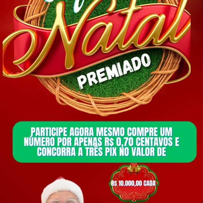 Imagem da campanha RIFA NATAL PREMIADO